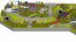 Preview: GP5-0110 C-Gleisplan Weichenfels 500x320 (L-Form)