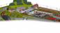 Preview: GP5-0110 C-Gleisplan Weichenfels 500x320 (L-Form)