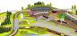 Preview: GP4-0130 C-Gleisplan Moritzburg (300x370x300cm)