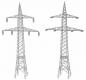 Preview: Faller 130898 2 Freileitungsmasten (110 kV)
