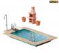Preview: Faller 180542 Swimming-Pool und Gartenhaus
