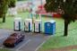 Preview: Faller 180543 Mobile Toilettenkabinen TOI TOI