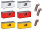 Preview: Kibri 38627 H0 Gebäude-Container, 6 Stück