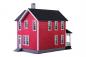 Preview: Kibri 38840 H0 Schwedenhaus, rot