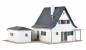 Preview: Vollmer 43718 H0 Wohnhaus mit Garage