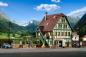Preview: Vollmer 43736 H0 Gasthaus mit Metzgerei (LED)