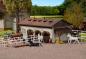 Preview: Vollmer 43790 H0 Reitstall mit Pferdekoppel