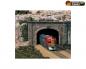 Preview: Woodland WC1257 HO Cut Stone Double Tunnel Portal