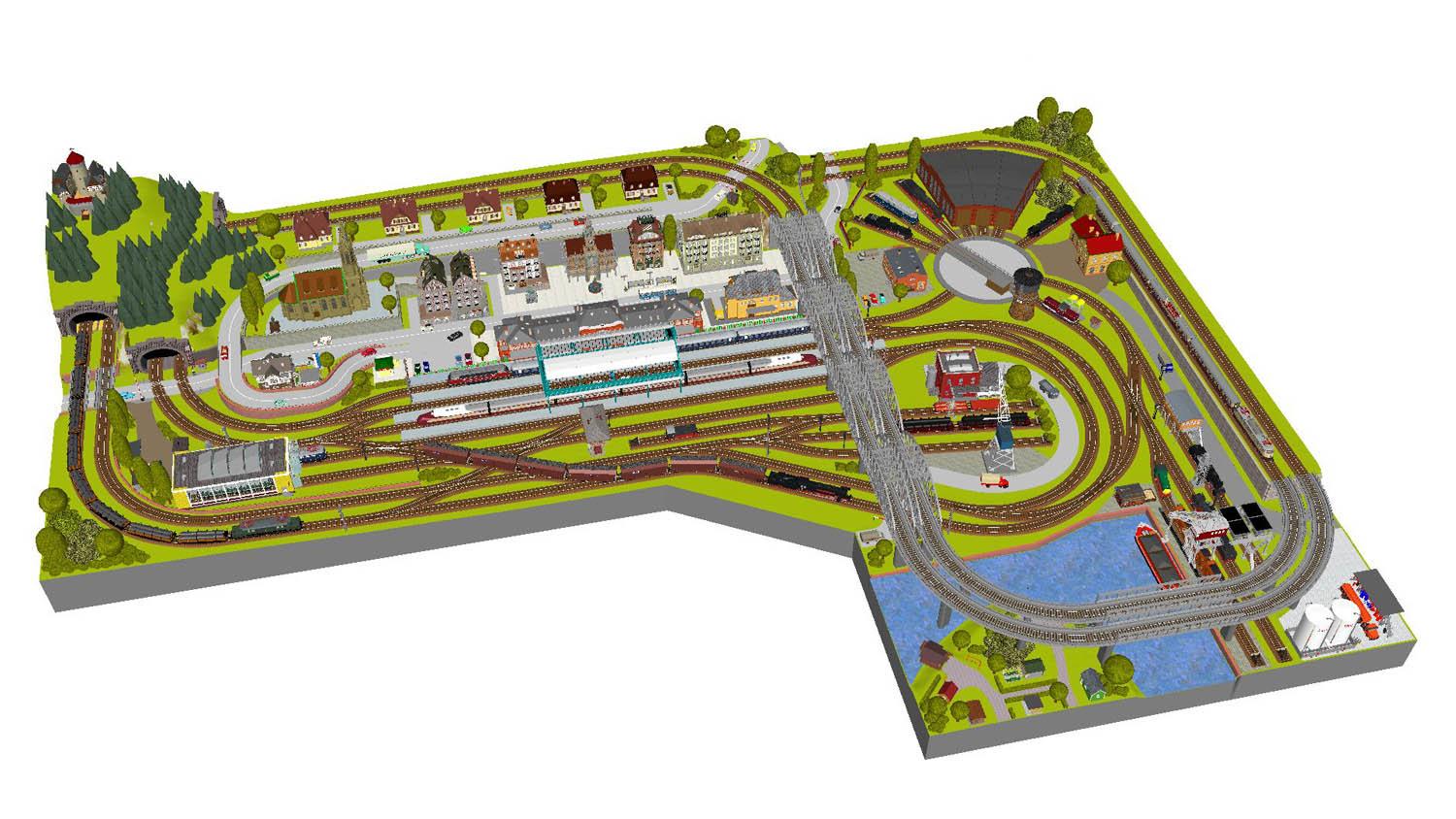 GPM-020 M-Gleisplan Bonn (150x370x250)