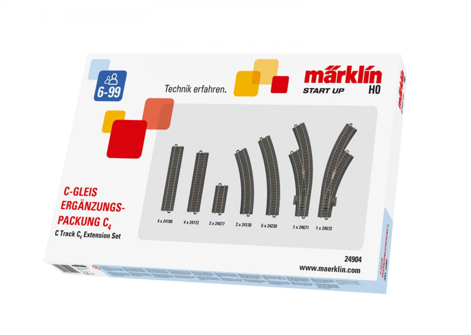 Märklin 24904 C-Gleis Ergänzungspackung C4