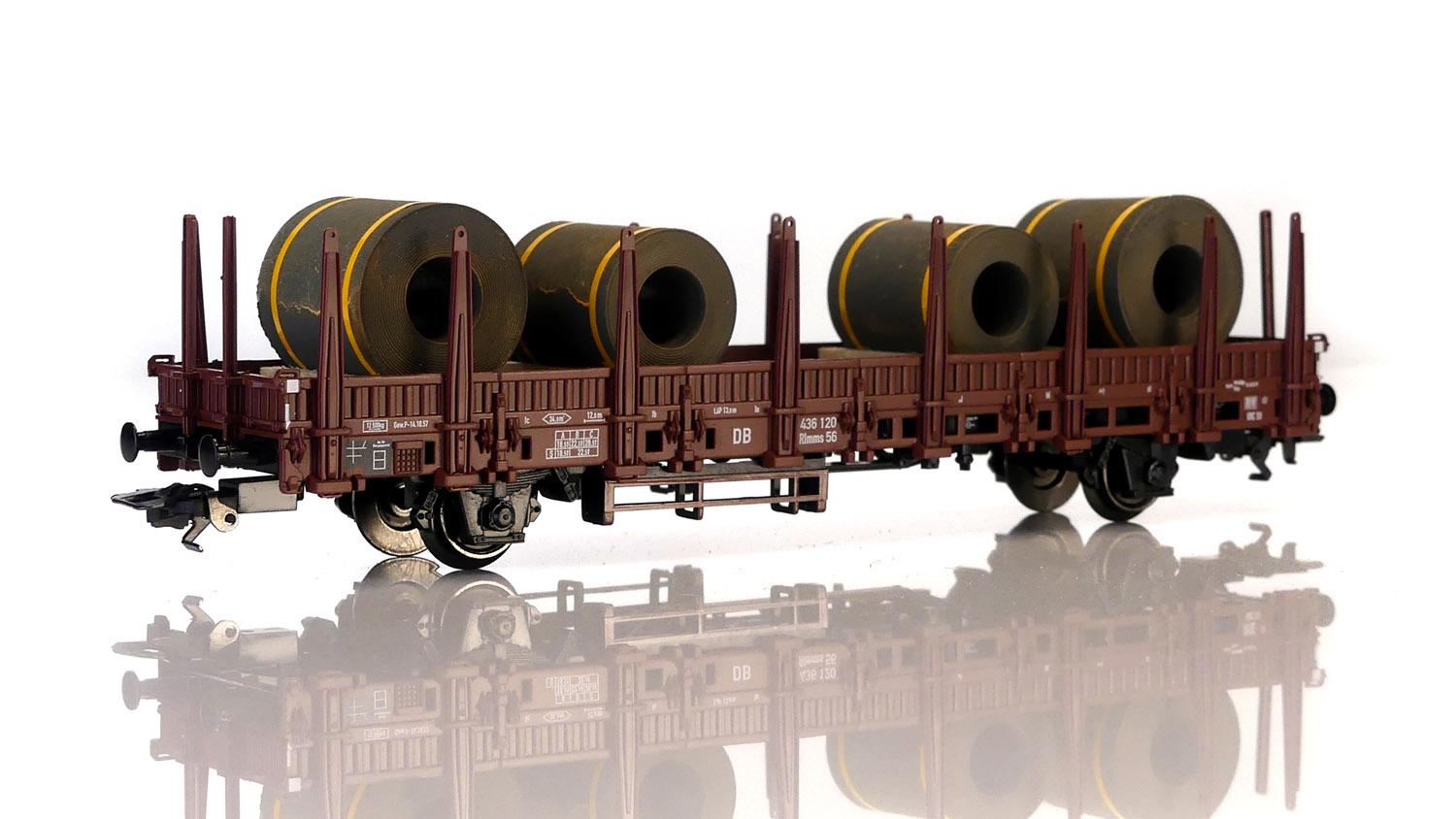 Märklin 29074-EX Rlmms 56 der DB mit Stahl-Coils
