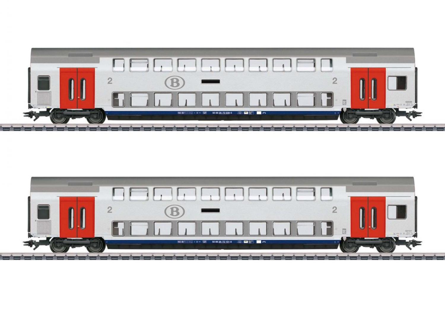 Märklin 43566 Doppelstockwagen-Set SNCB