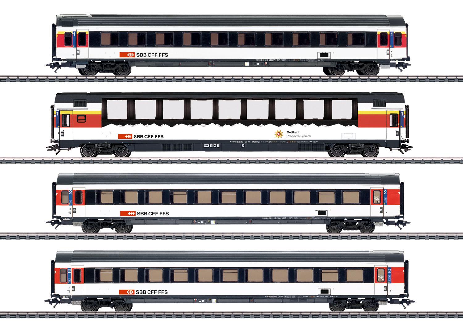 Märklin 43651 EuroCity Wagenset, SBB (4-tlg.)