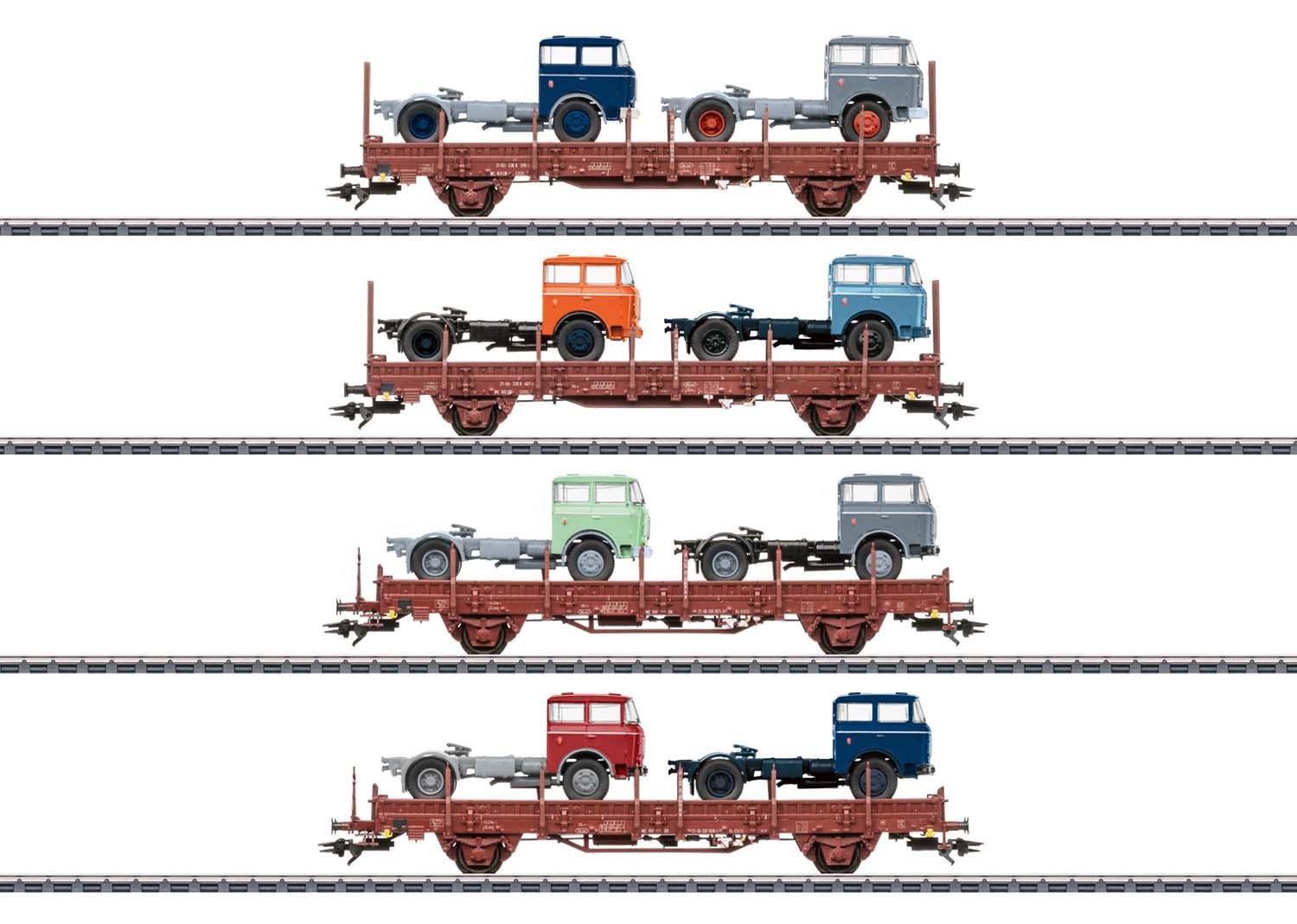 Märklin 46406 Rungenwagen-Set DR