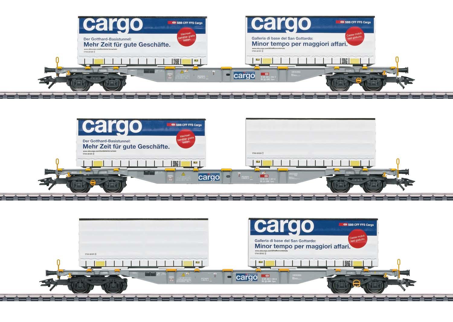 Märklin 47463 Containerwagen-Set SBB