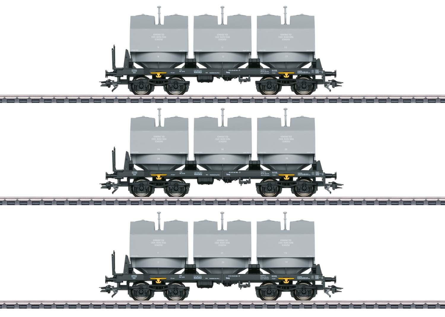 Märklin 48263 Kalkkübelwagen-Set Slmmp DR