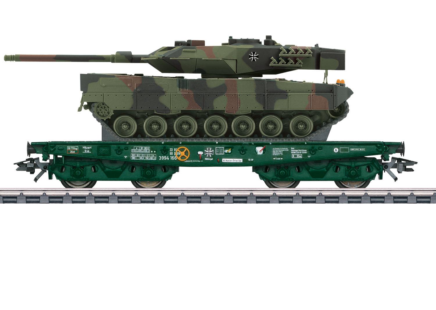 Märklin 48870 Schwerlastwagen mit Leo-Panzer