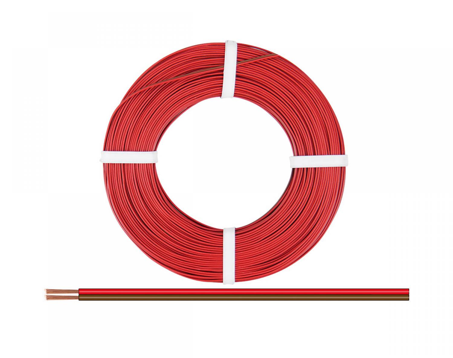 628050 Doppellitze rt/br 0,50mm², 25m AC-Digital
