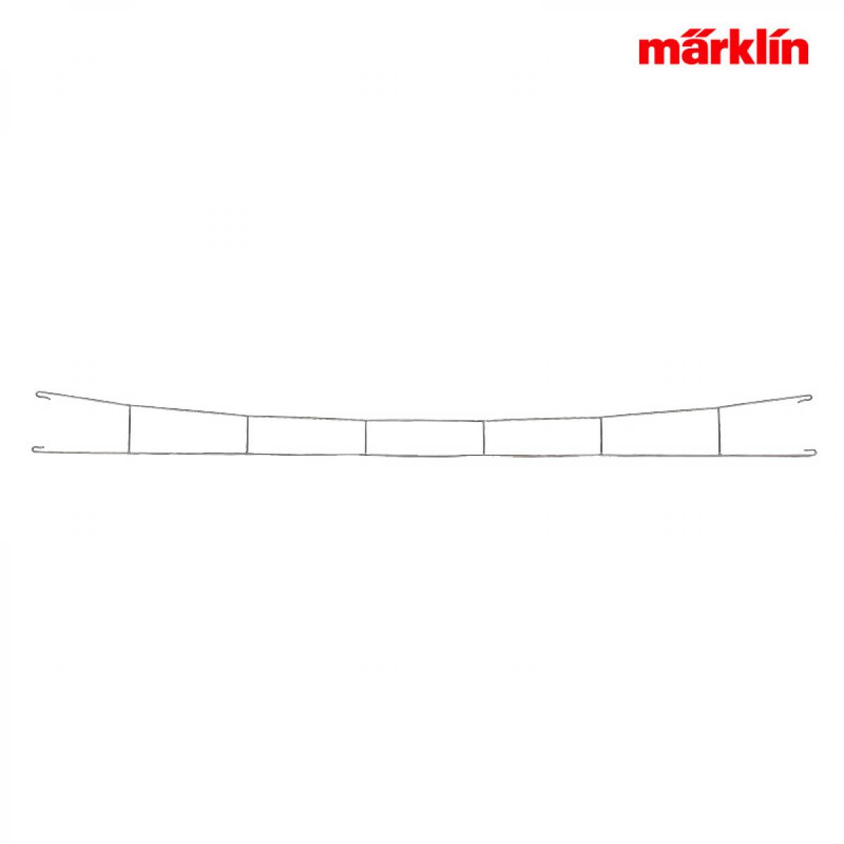 Märklin 70253 Fahrdrahtstück 253 mm (5 Stück)