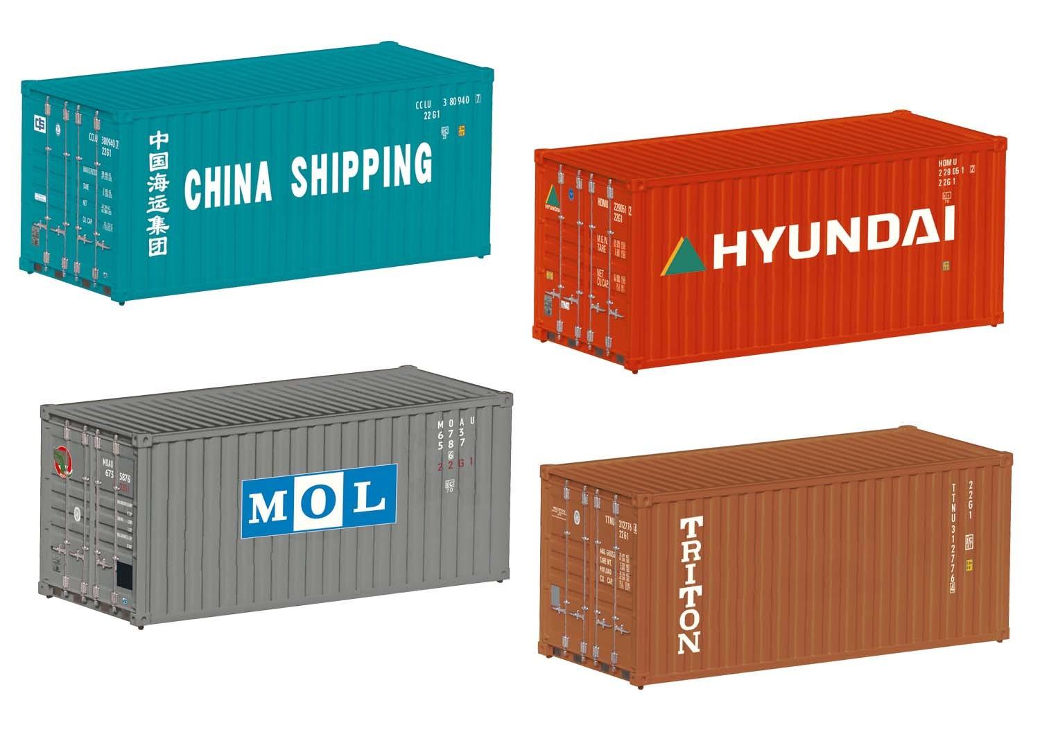 Märklin 76553 H0 Container-Set 20ft. (4 Stück)