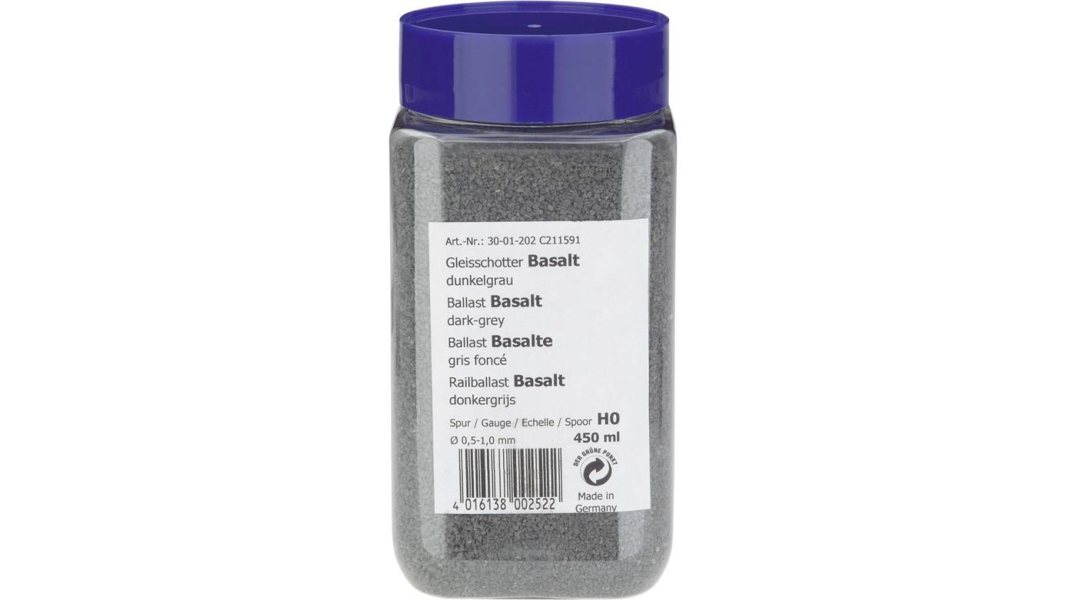 Tams 79-10103-01 Gleisschotter H0, Basalt, 500ml Dose