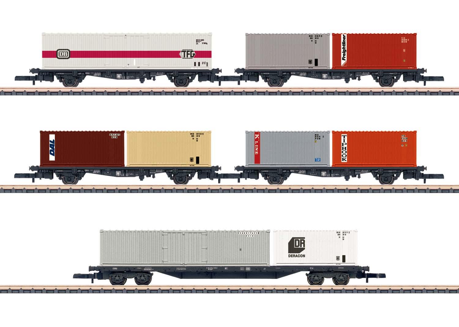 Märklin Z 82664 Wagenset Container-Transport