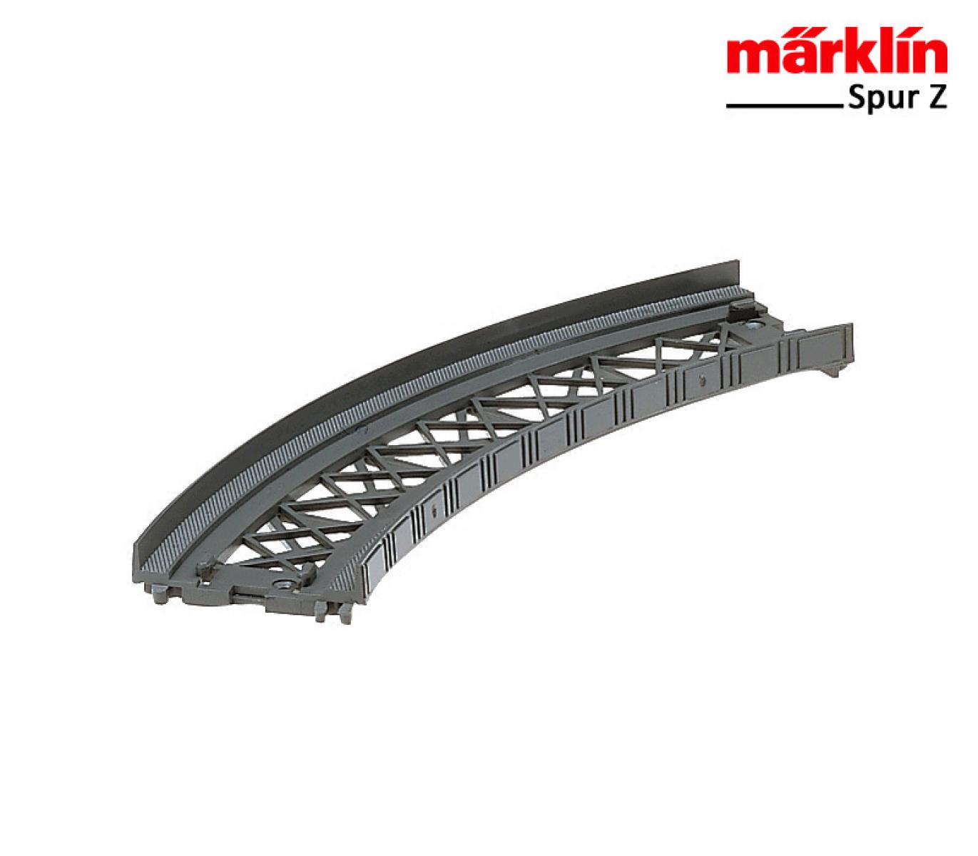 Märklin Z 8977 Rampenstück geb. r145 mm, 45