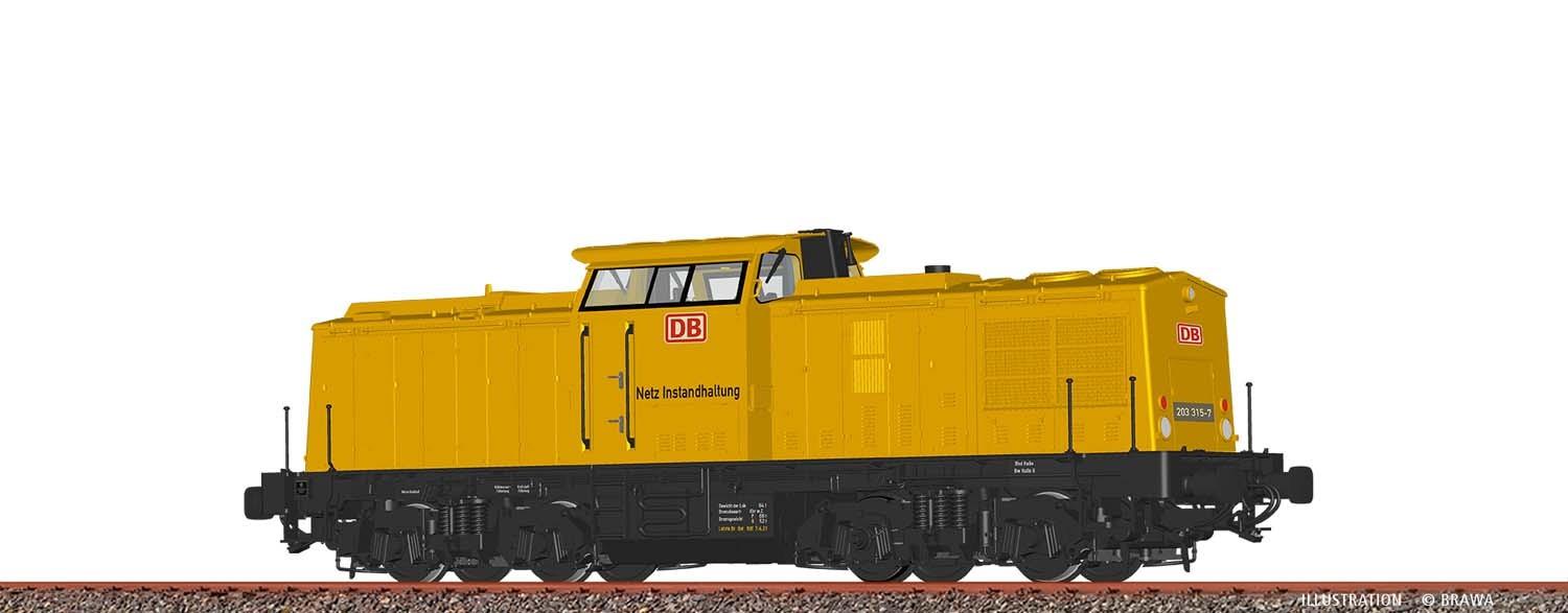 BRAWA 41708 H0 DIL BR 203 DB AG VI DC b+