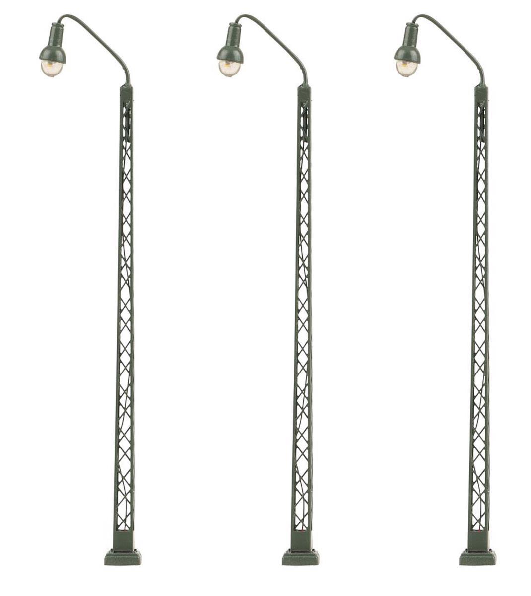 FALLER 272129 N LED-Gittermastleuchte, 3er-Set