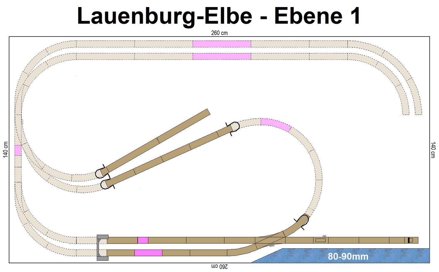 GP3-0190 C-Gleisplan Lauenburg/Elbe 260x140
