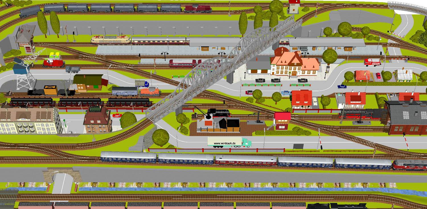 GP3-0220 C-Gleisplan Schönblick 300 x 150cm