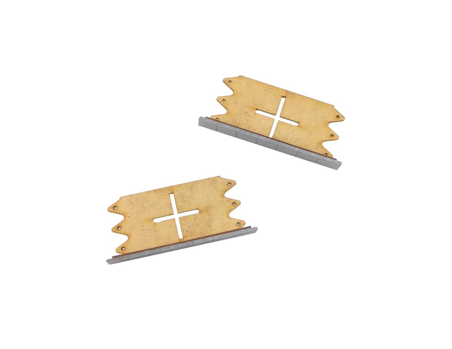 H0870766.1 Bahnsteigabschluß 75,2 x 17,8 mm (2 Stück)