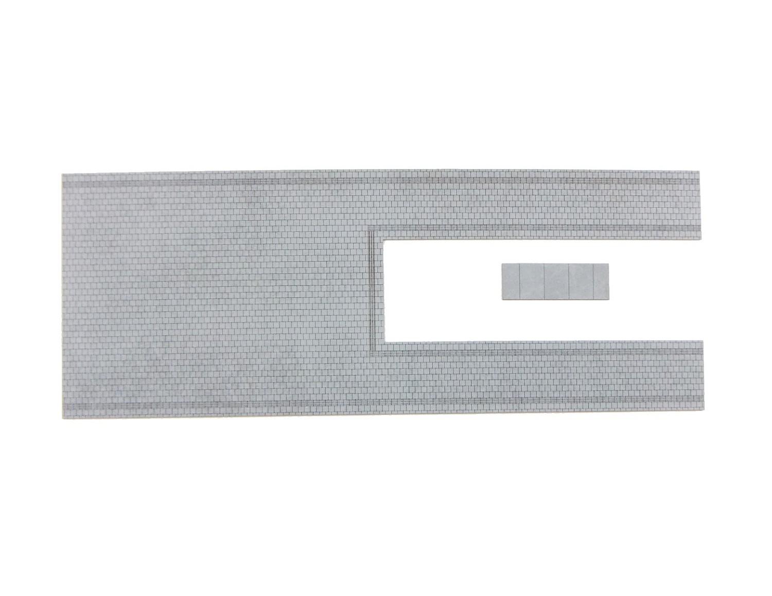 H0870860.3 Bahnsteigbelag, m. Ausbuchtung, B 110mm