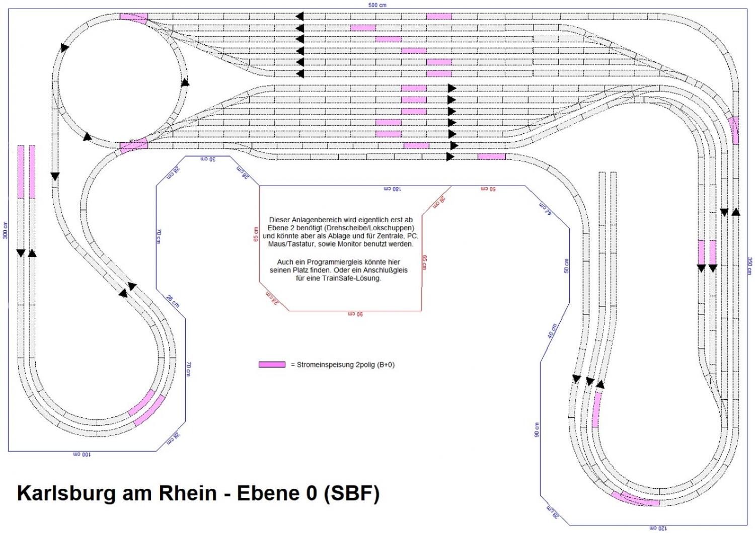GP5-0070 C-Gleisplan Karlsburg 300x500x350 (E-Form)