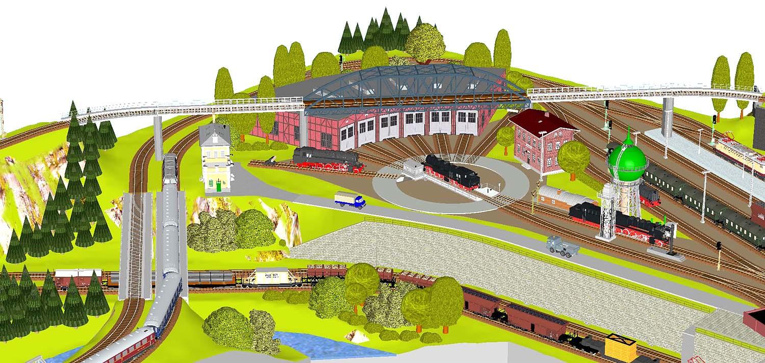 GP4-0130 C-Gleisplan Moritzburg (300x370x300cm)