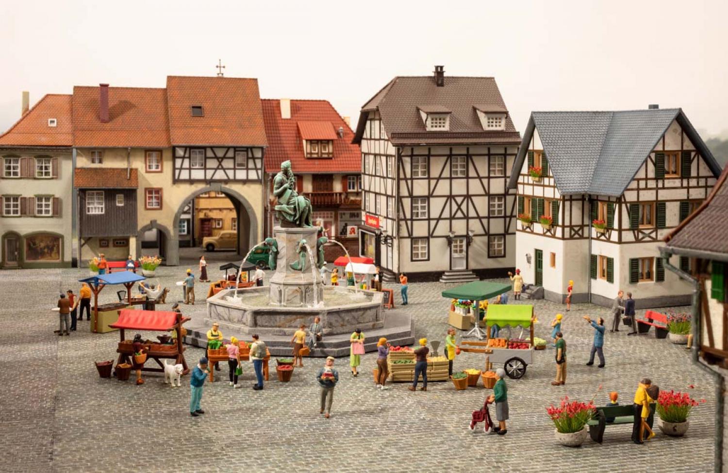 Noch 16225 H0 Figuren-Themenwelt „Gemüsestand"