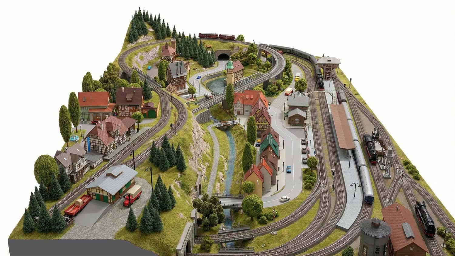 GP3-0200 C-Gleisplan Neuschwanstein 300 x 150cm