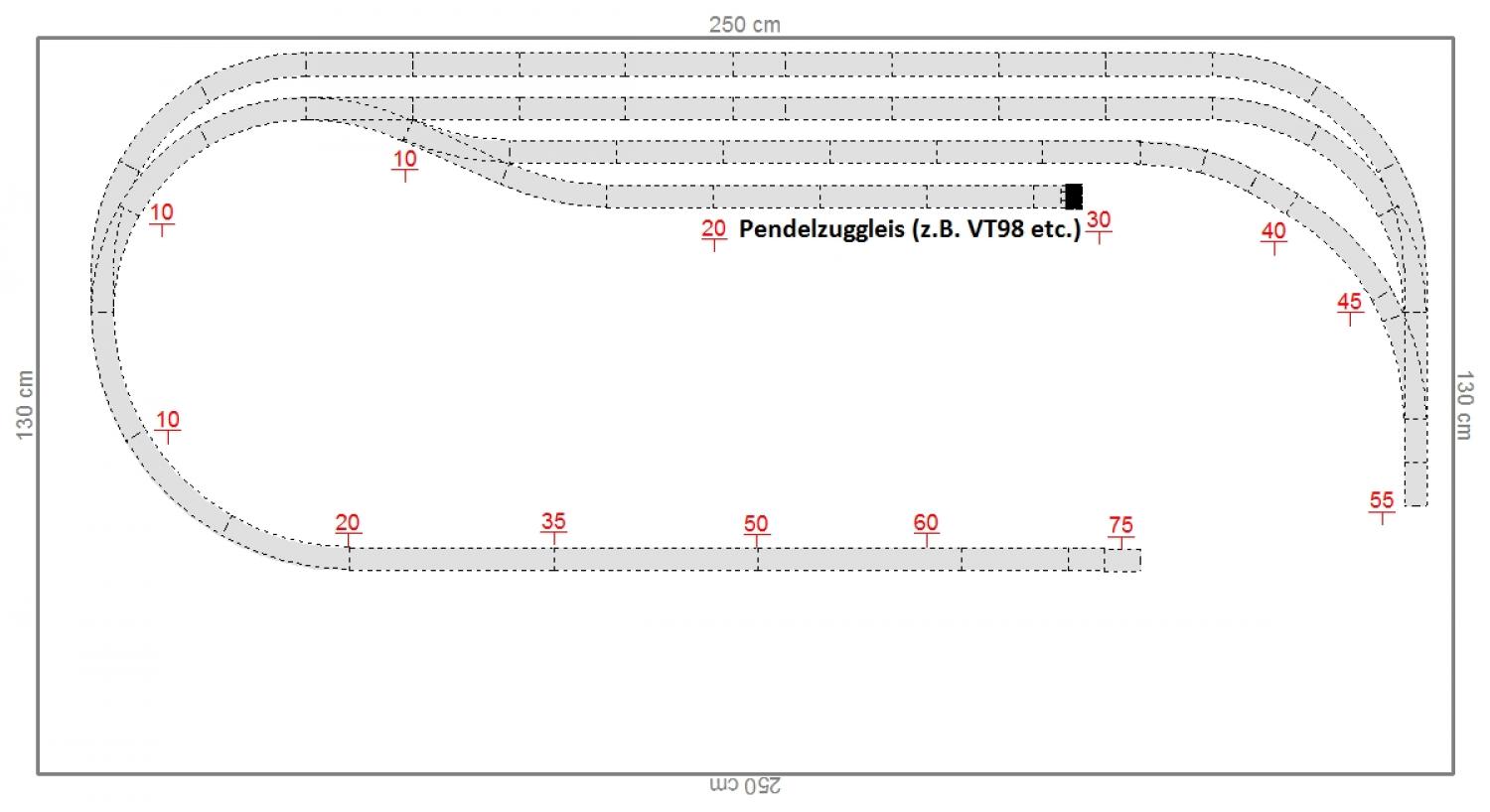 GP3-0120 C-Gleisplan Paulinzella 250 x 130