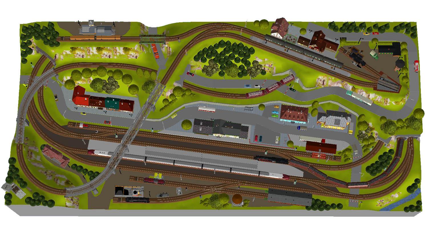 GP3-0130 C-Gleisplan Radeburg 300 x 140
