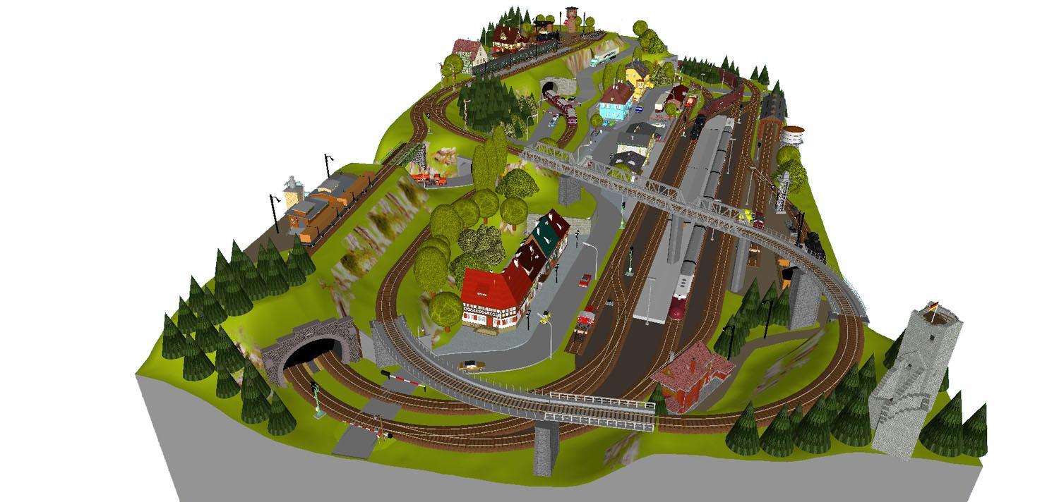 GP3-0130 C-Gleisplan Radeburg 300 x 140