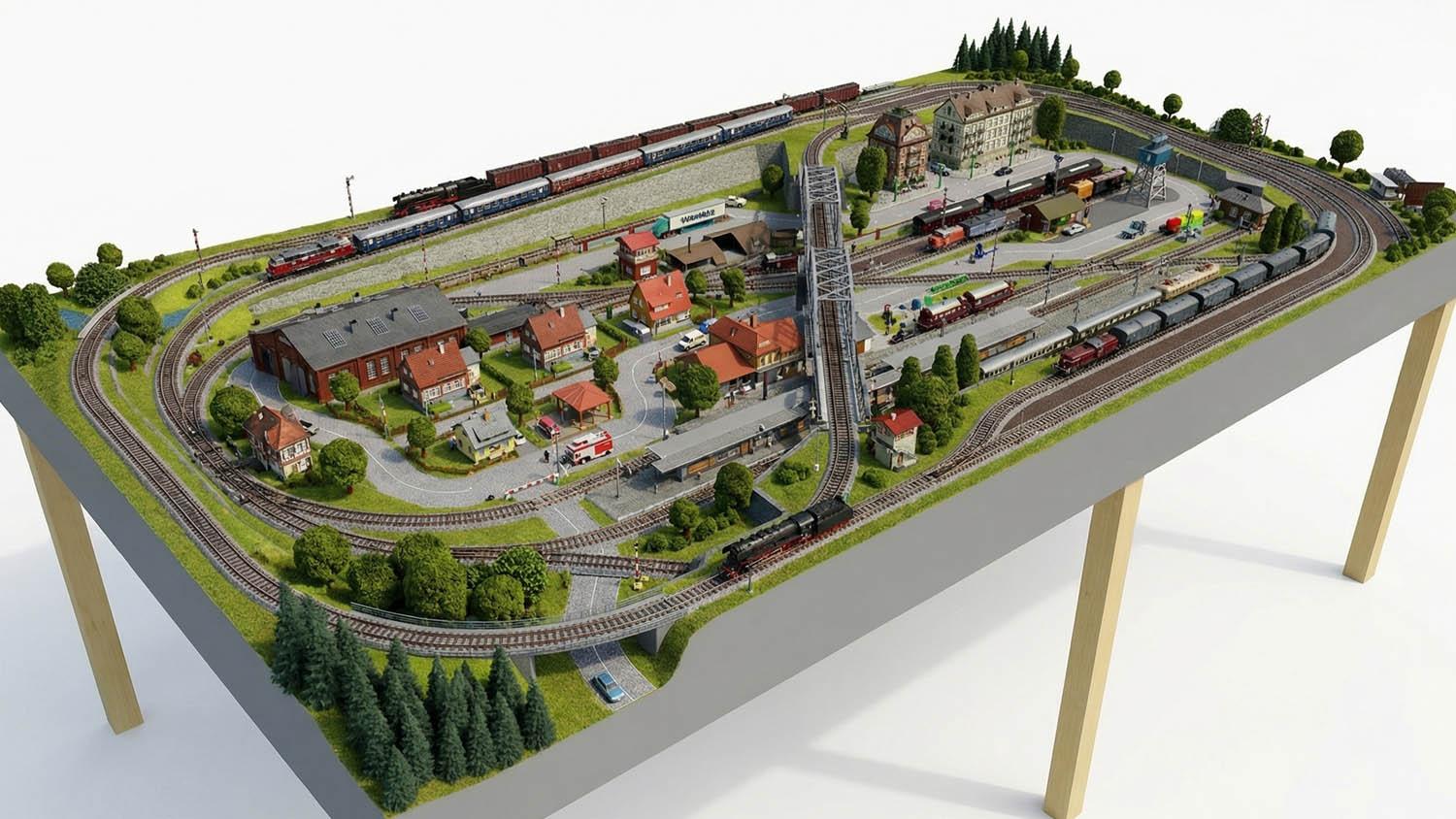 GP3-0220 C-Gleisplan Schönblick 300 x 150cm