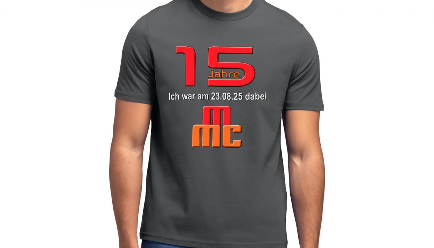T-Shirt "15 Jahre MMC" Größe XL