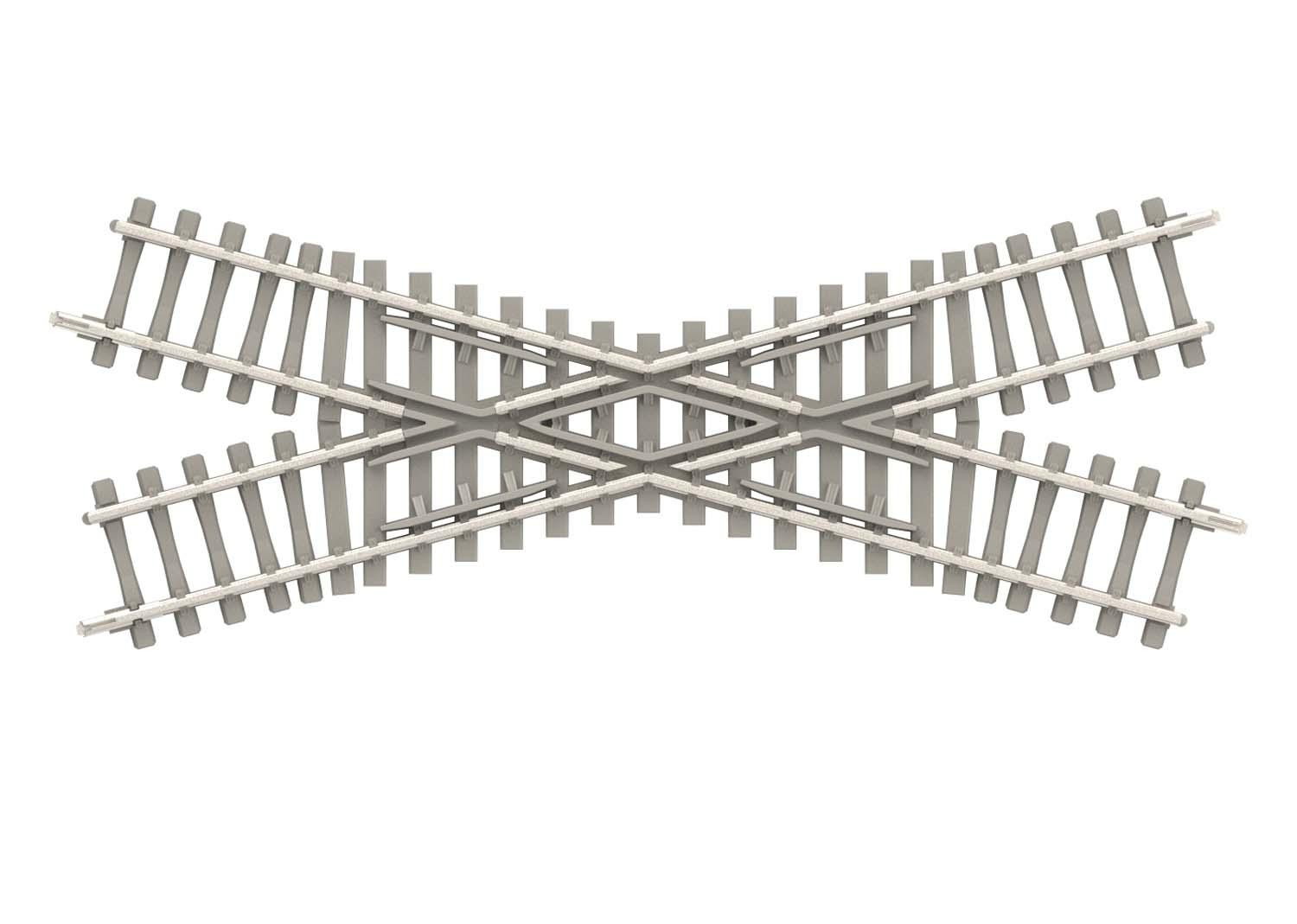 Minitrix 14558 Kreuzung m.Betonschwellen 30°