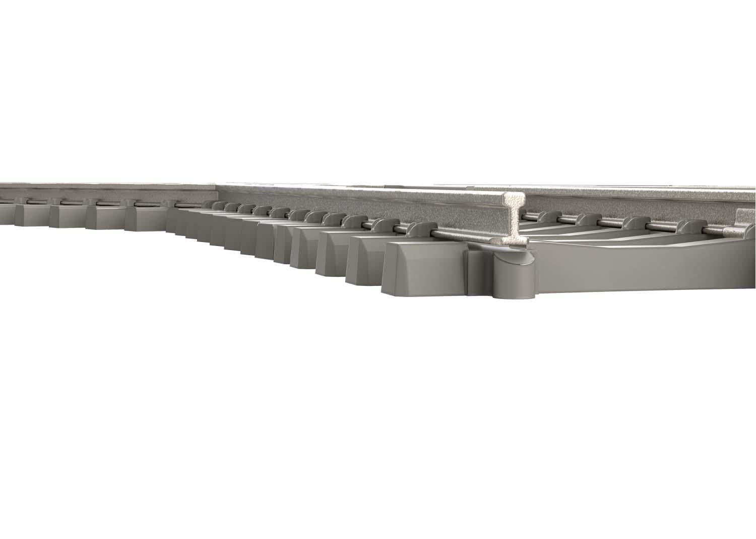 Minitrix 14558 Kreuzung m.Betonschwellen 30°