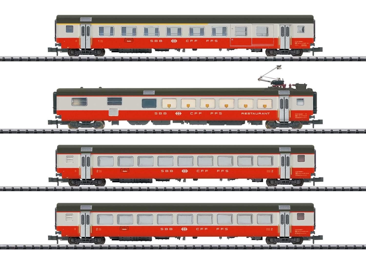 Minitrix 18720 Wagen-Set Swiss Express Set A