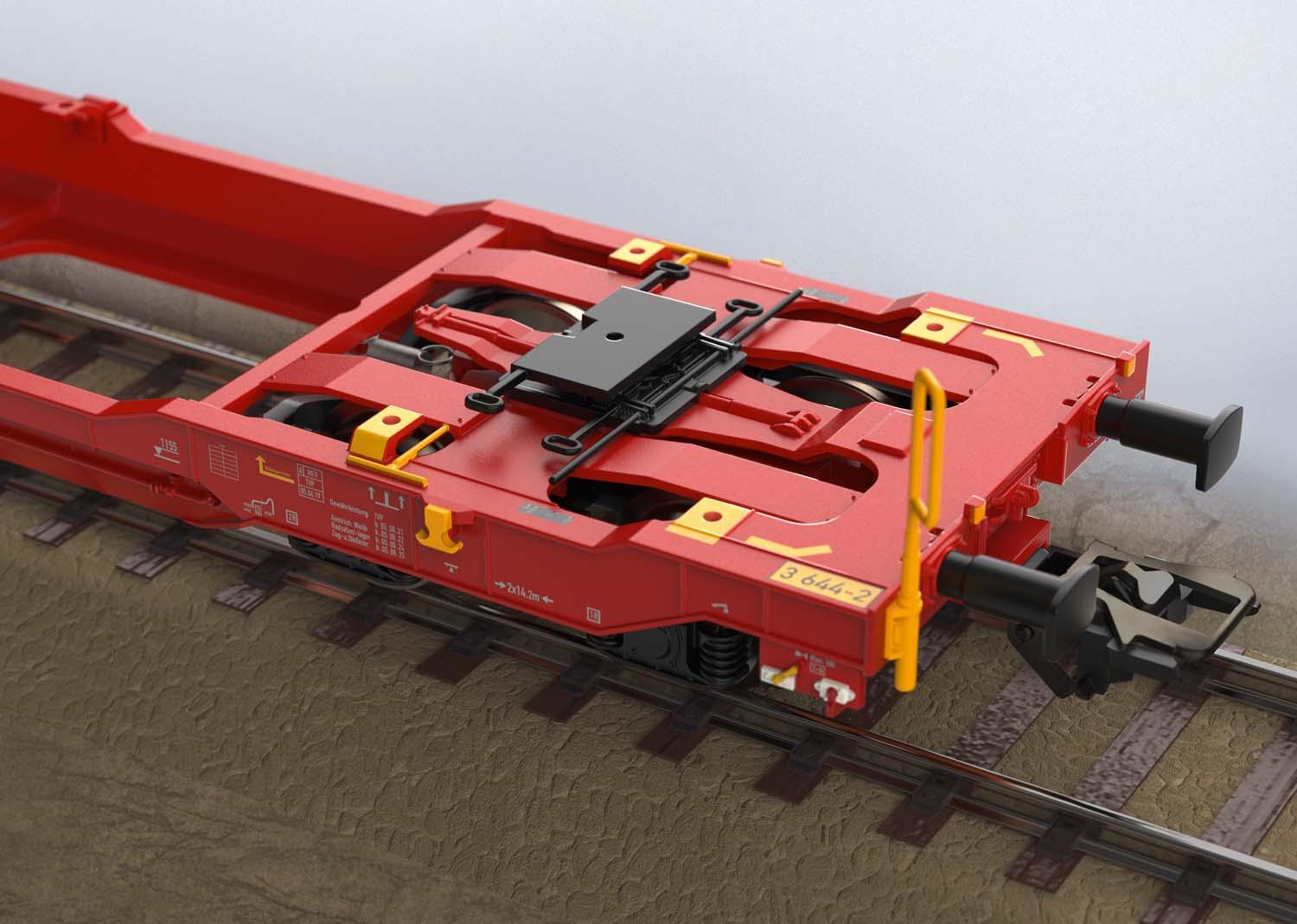 Trix 24470 Gelenk-Taschenwagen DB