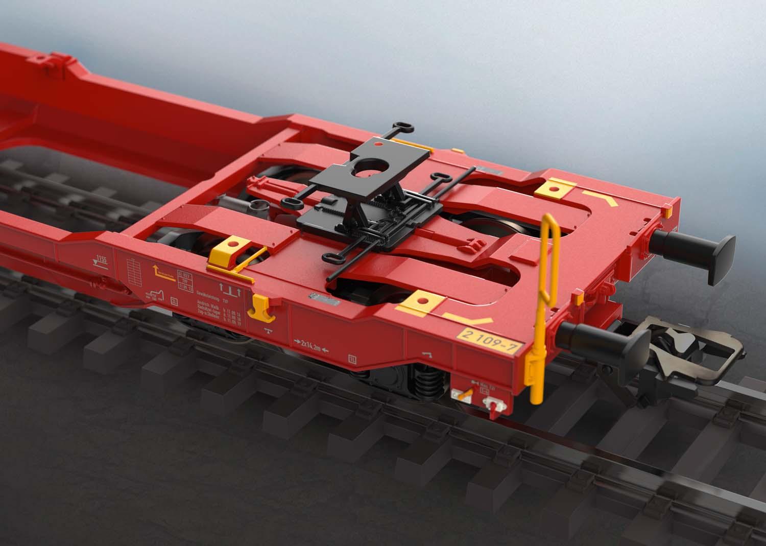 Trix 24470 Gelenk-Taschenwagen DB