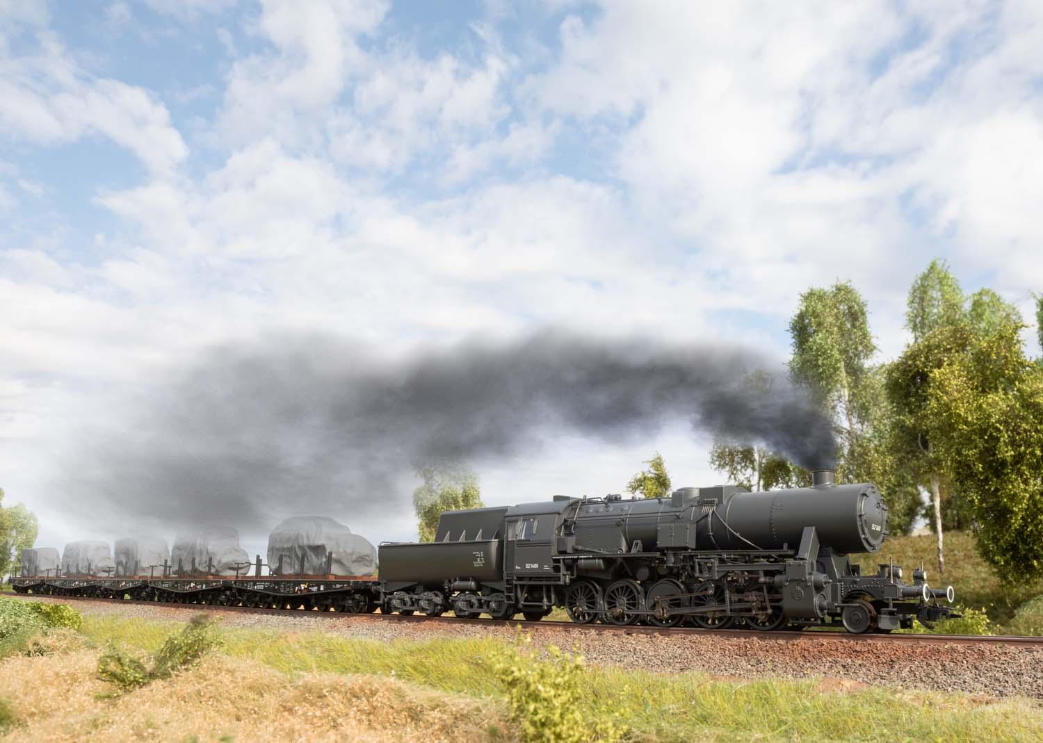 Trix 25532 Güterzug-Dampflok BR 52 DR