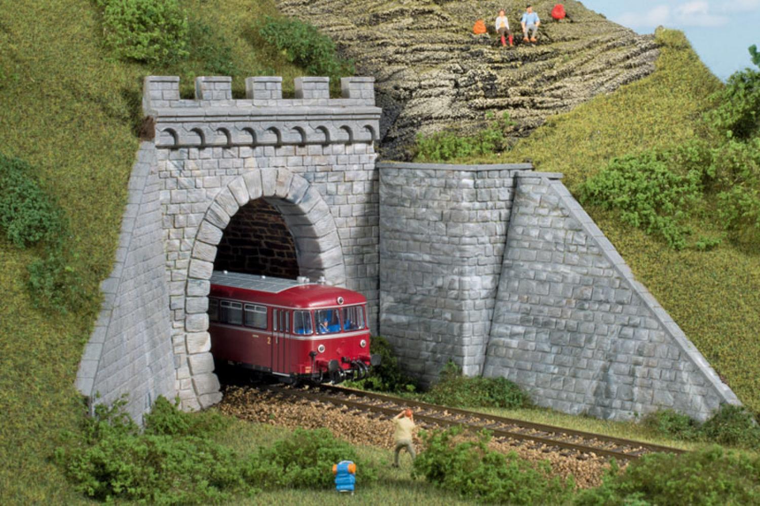 Auhagen 11342 Tunnelportale eingleisig H0