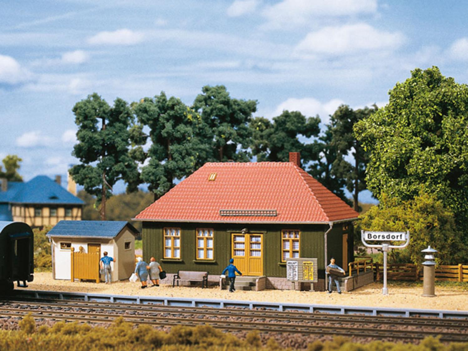 Auhagen 11407 Haltepunkt Borsdorf  H0
